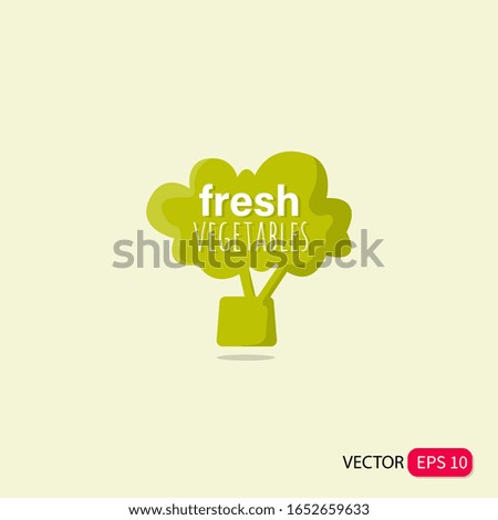 Illustration vector graphic of fresh vegetables. Green Nature Icon Design vector eps 10