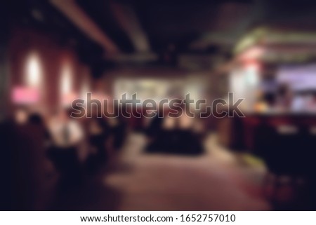 blurry photo, great restaurant cafe