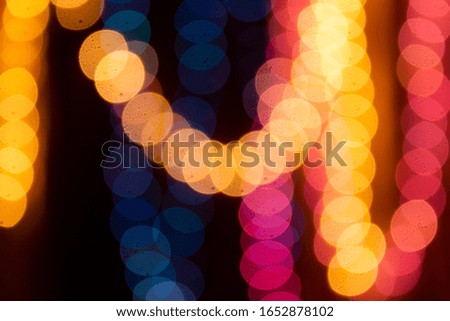 Bokesh effect using festive lights & diya