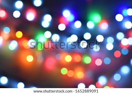Multicolored background with bokeh blur effect