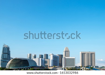 skyscrapers of closeup shop in singapore