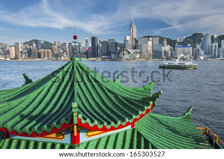 Victoria Harbor of Hong Kong 