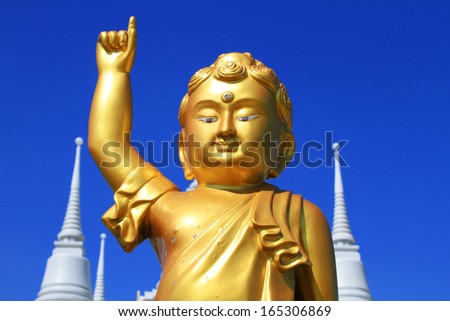 Buddha of Wat asokaram,thailand 