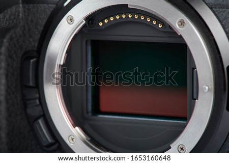 Lens mount for mirrorless digital camera close up view