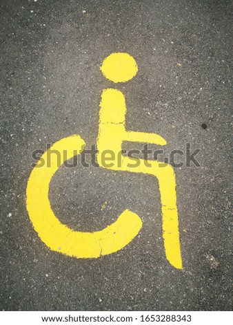 disabled persons parking street sign