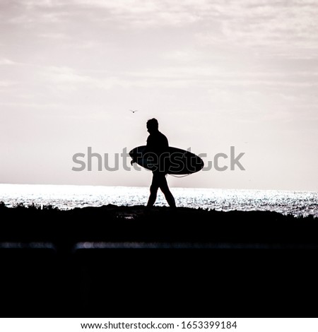 surfer on his way to catch a perfect wave