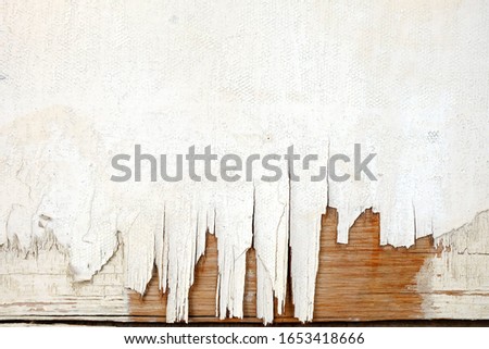 White Broken Wooden Wall Texture Background.