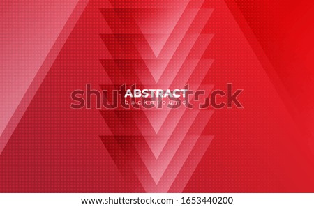 Vector red abstract geometric background.with modern concepts halftone and light gradient 