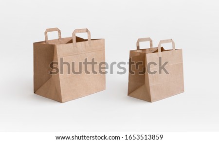 take away brown paper bags