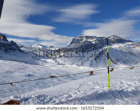Skiing in the perfect weather 