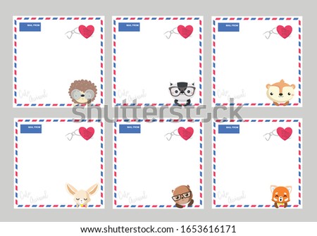 Template cute vector design of a notepad.
