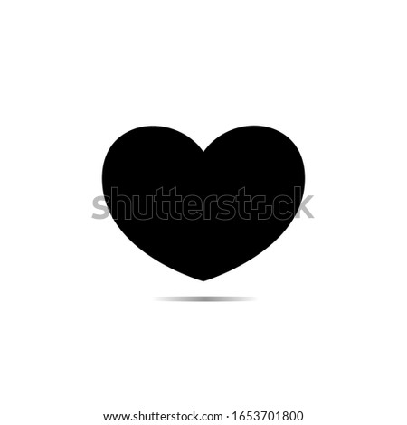 black heart. for the heart or love icon