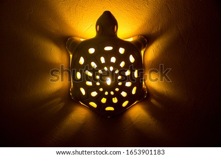A shot of turtle shaped light stand