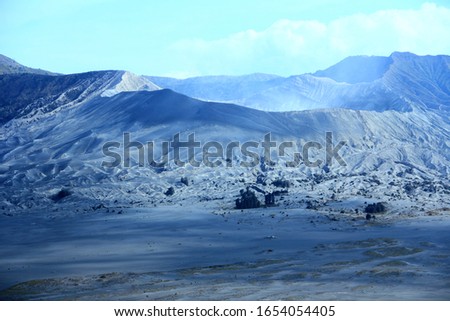 photo image of bromo mountain in east java indonesia