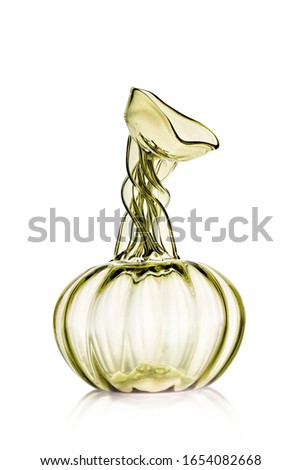 antic  glass for drink on white background