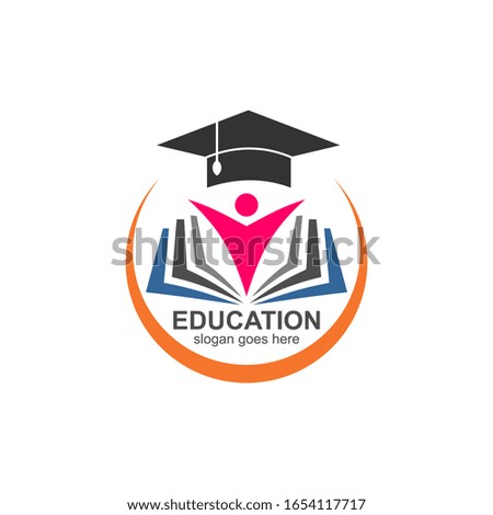 Education and knowledge logo design vector