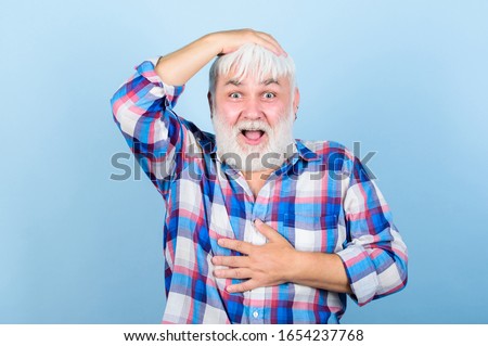 Hair loss. Early signs balding. Man losing hair. Artificial hair. Male pattern baldness genetic condition caused by variety factors. Health care concept. Elderly people. Bearded grandfather grey hair.
