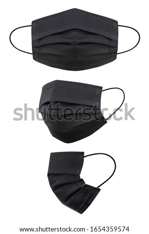 Medical mask isolated on white background, Corona protection,  With clipping path Royalty-Free Stock Photo #1654359574