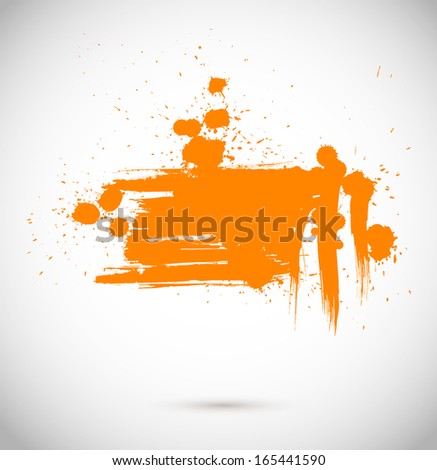Abstract vector background. Grunge paint banner