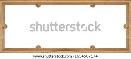 Plaster frames for paintings and mirrors. Background texture for design.