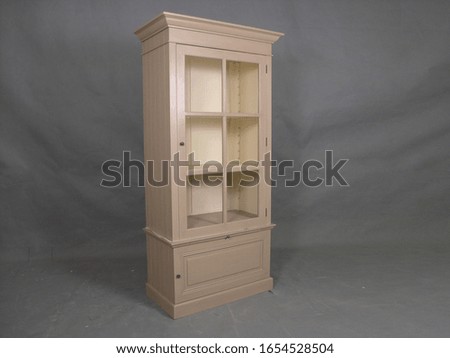 Classy and Modern Luxury Wooden Storage Cabinet for Home Interiors Furniture in Isolated Background        
