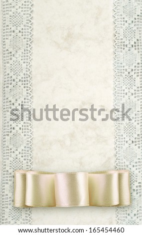 Paper with lacy border