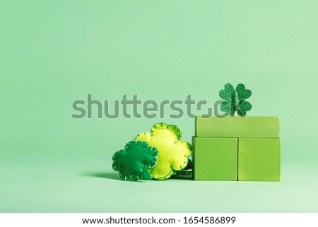 St. Patrick's Day theme with ornaments and decorations