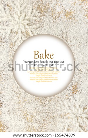 Creative white winter time background with copy-space