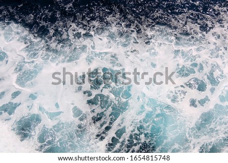 Sea foam texture, top view.