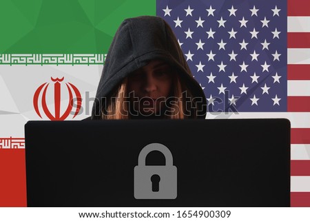 Woman hacker data breach Iran vs U.S.A cyber war