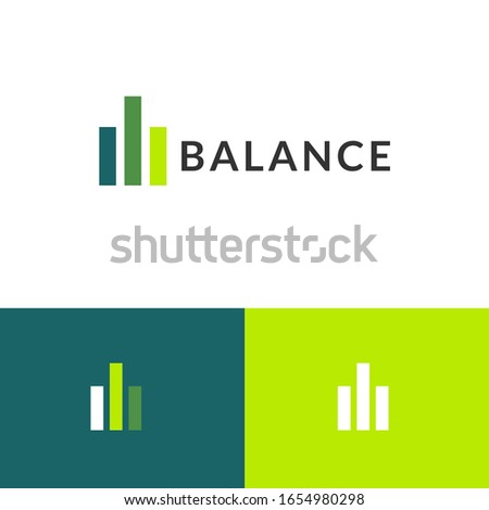 Chart finance logo design concept. Banking logomark illustration. Can representing property, residence, tax, money, cash. 