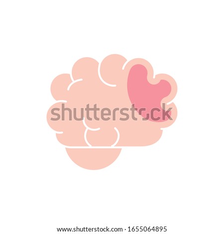 brain icon design, Human body person people health anatomy biology and science theme Vector illustration