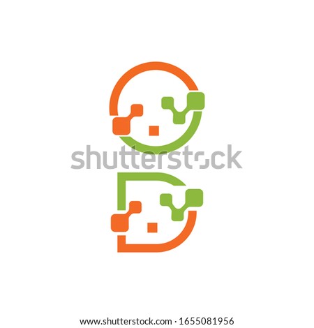 Technology - vector logo template for corporate identity. Letter d and o technology logo. Network, internet tech concept illustration.