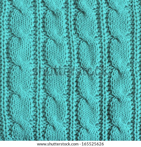 blue knitted fabric texture 