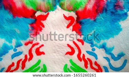 Colored Stains Paint. Tye Dye Shirt. Colourful Wallpaper Painting Oil. Tiki Background. Ethnic Watercolor Pattern. Trendy Vibrant Dirty Drawing.
