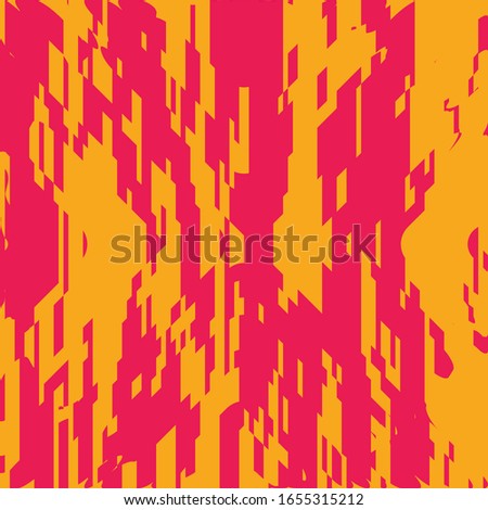 Art Abstract Geometric Pattern with Pixel Style Mosaic Elements
