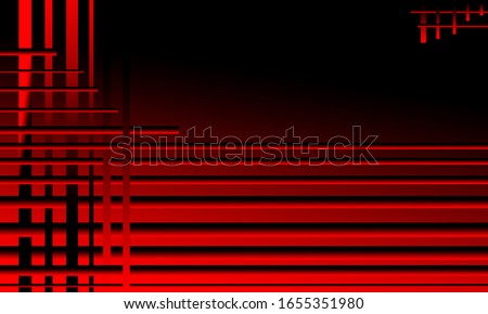 Red black 3d lines horizontal, strips, abstract background, for holiday, postcard, invitation, business ideas