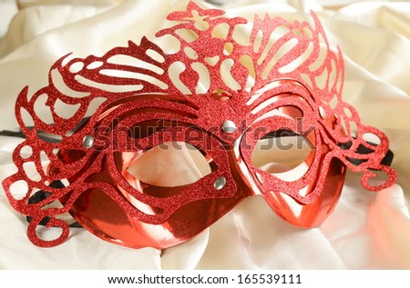 Beautiful festive carnival mask symbol theater