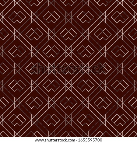 Diamond grid seamless pattern. Ethnic, tribal surface print. Geometric ornament. Repeated rhombuses background. Ornamental folk wallpaper. Geo vector abstract illustration
