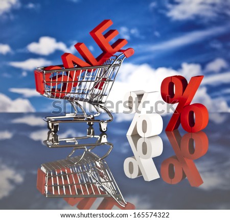 Sales, shopping basket, money, price, reduce, shop