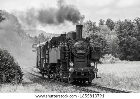 
Czech operating steam locomotives on Czech railways Royalty-Free Stock Photo #1655813791