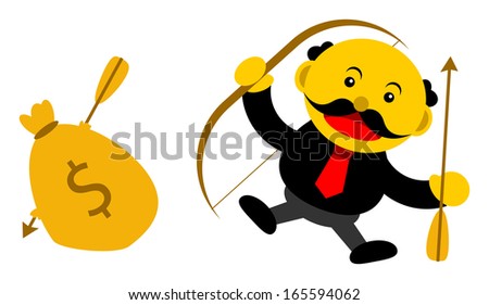 illustration vector graphic cartoon character of businessman