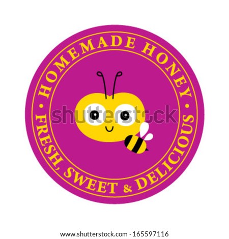 sweet honey bee symbol