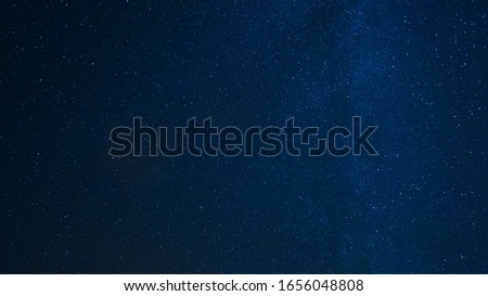 Stars in the night with blue sky