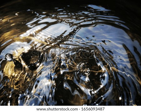 The pattern​ of surface​ natural​ water​ reflected​ by​ sunlight​ for​ background. Abstract​ of​ surface​ water​ splashed​ for​ background.