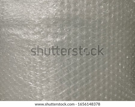 White Bubble Wrap Packing Air Cushion Close Up