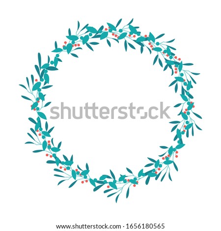 Beautiful wreath flower vector design for wedding isolated on white background
