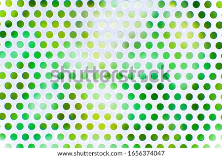
Dot pattern green background material