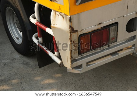 Close-Up detail of truck cars