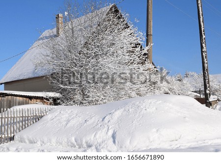 countryside, winter landscape by day